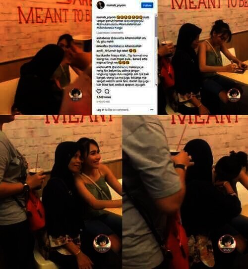 ayu bersama fans ibu