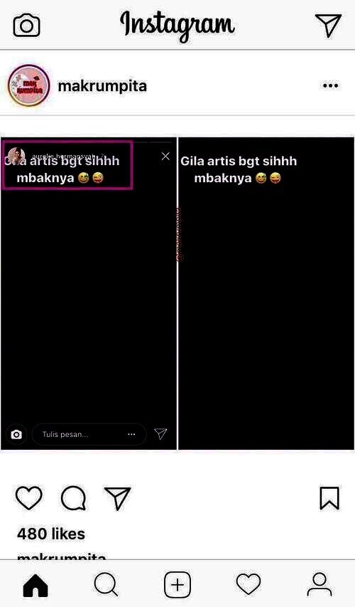 instastory Aurel Hermansyah