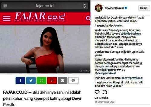 pemberitaan dewi perssik