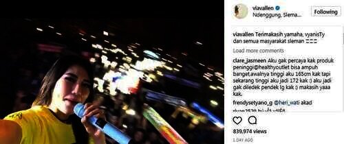 via vallen saat manggung di Jogya