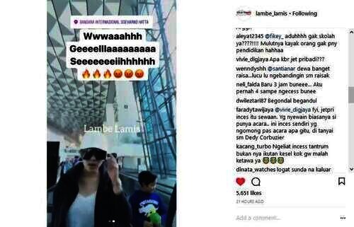 Syahrini ngamuk di bandara
