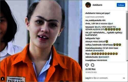 postingan shafa Harris