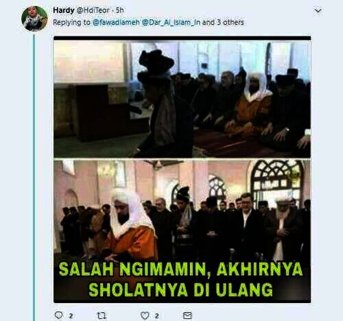 Sholat yang berjalan diulang?