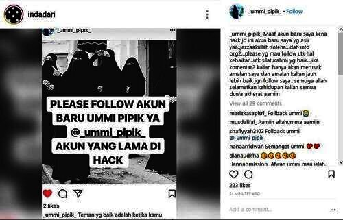 Instagram baru umi pipik