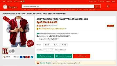 Harga jaket Milea