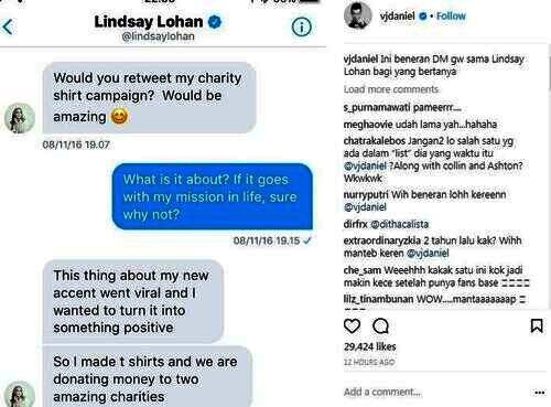 percakapan daninel dan lindsay