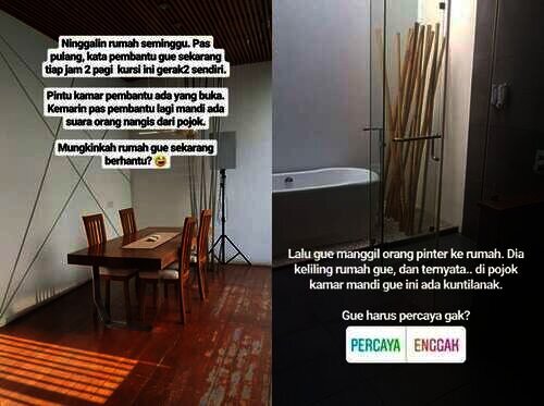 Rumah Raditya Dika berhantu