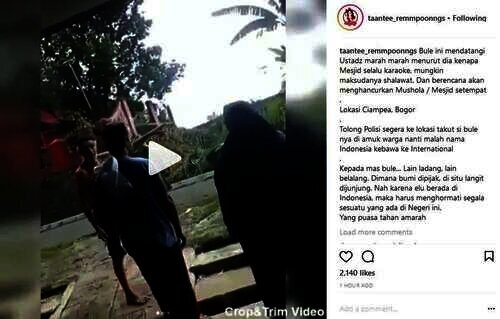 bule marah-marah di ciampea