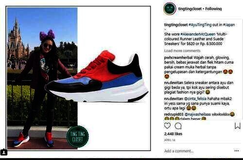 sepatu Ayu Ting Ting