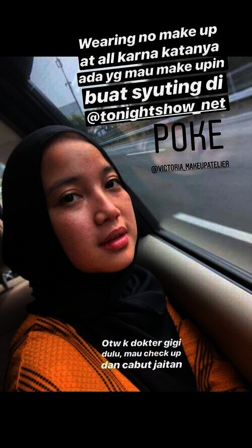 Chacha Frederica tanpa makeup