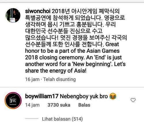 komentar boy william komentar boy william