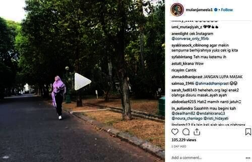 Unggahan postingan Mulan Jameela