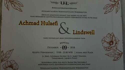 undangan Linda undangan Linda