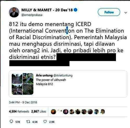 Unggahan Ernest Prakasa