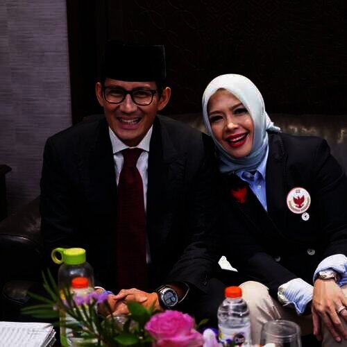Sandiaga Uno dan Nur Asia