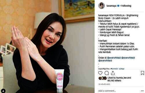 unggahan  Luna Maya