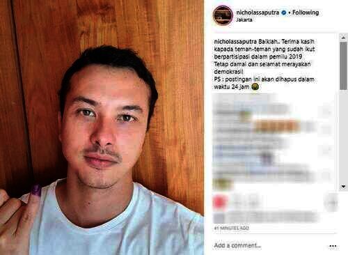 Unggahan Nicholas Saputra (Foto: Instagram/nicholassaputra)