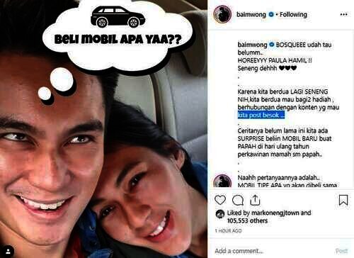 Paula dan Baim Wong