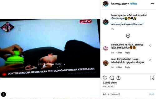 Luna Maya pingsan