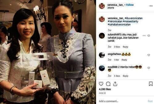 veronica tan dan Maia estianty veronica tan dan Maia estianty