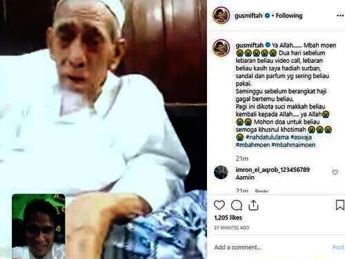 Mbah Moen dan Gus Miftah