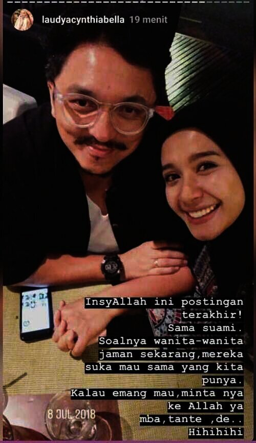 laudya Cynthia Bella dan suami