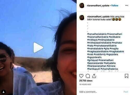 Nia Ramadhani dan asisten pribadinya