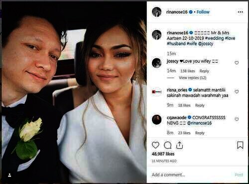 Rina Nose telah menikah