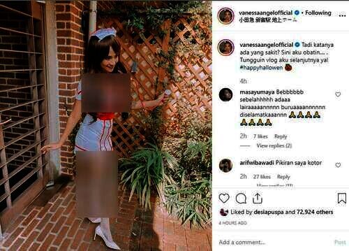vanessa angel jadi suster