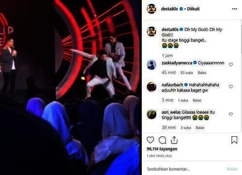 desta mahendra terjatuh