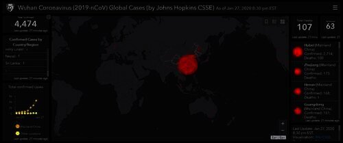 Sebaran virus Corona Wuhan