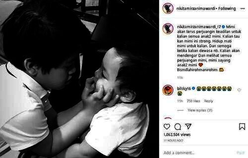 unggahan haru nikita mirzani