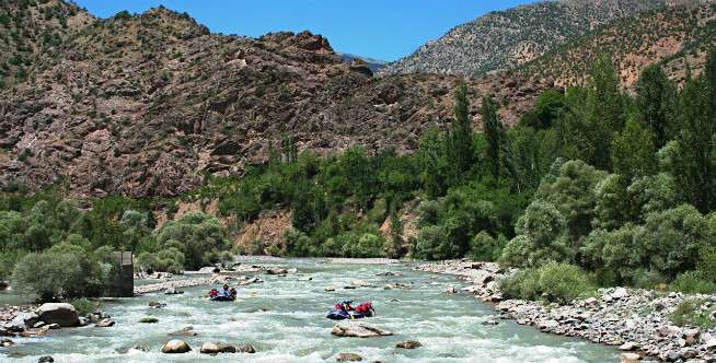 Rafting di Coruh River, Turki