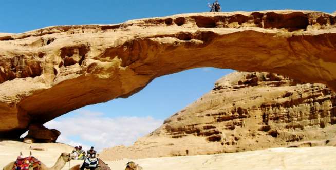 Rock Climbing di Wadi Rum, Yordania