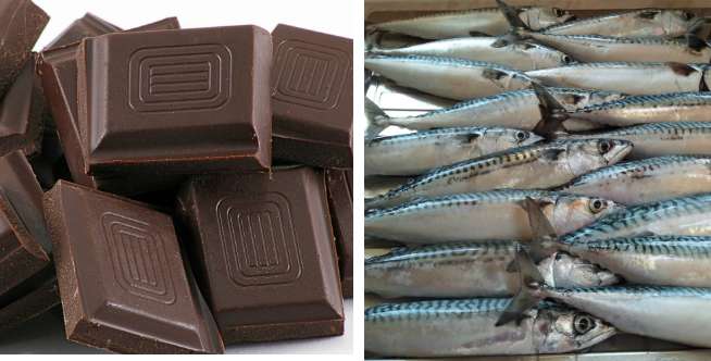 Cokelat dan Ikan Mackarel