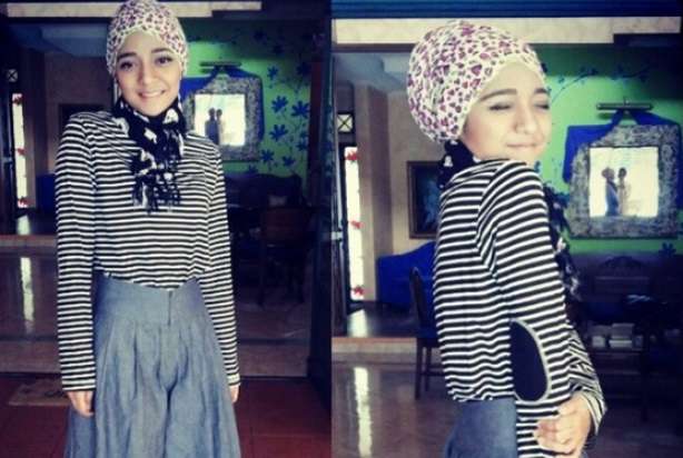 Gaya Hijab Animator Muda, Putri Bungsu Ikang Fawzi