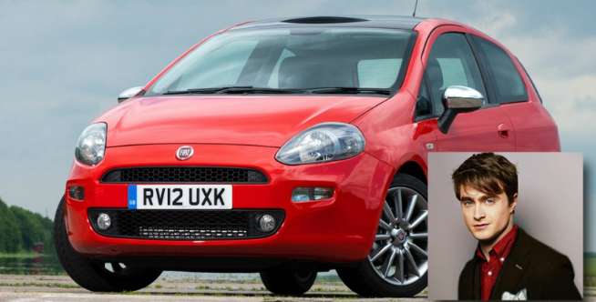 4. Daniel Radcliffe - Fiat Punto