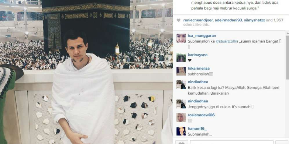 Umroh, Jadi Momen Bersyukur Stuart Collin
