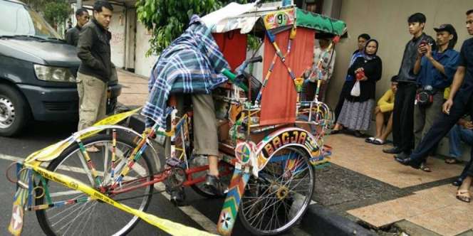 Kelelahan, Kakek Meninggal di Kursi Kemudi Becak