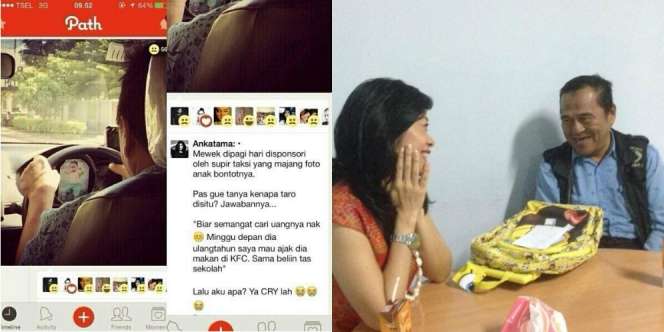 Kegigihan Kado Ultah Sopir Taksi itu Rebut Hati Pimpinan