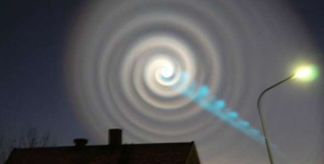Spiral Aneh di Langit Norrwegia