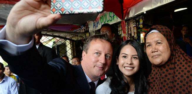 Aksi Selfie David Cameron