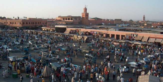 6. Jemaa El Fnaa, Marrakech, Maroko