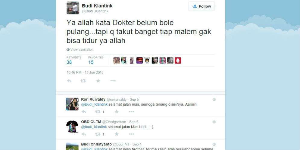 Cuitan-cuitan Terakhir Budi `Klantink`