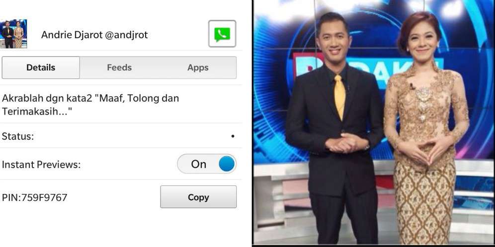 Status Terakhir Andrie Djarot: Akrablah dengan Kata `Maaf...`