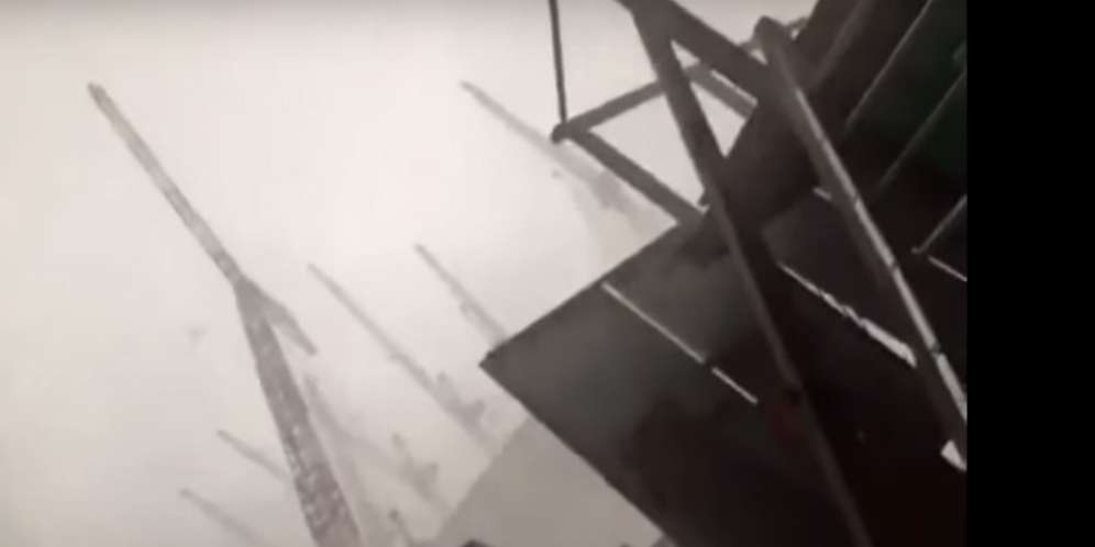 Video Crane Raksasa Menimpa Para Jemaah Haji di Masjidil Haram