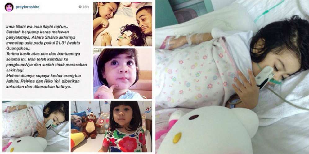 Sosmed Berduka untuk Balita Cantik Ashira