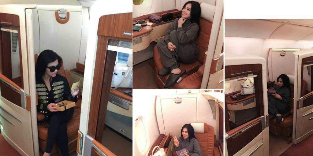 Perjalanan Mewah, Tiket Pesawat Syahrini Seharga Rumah