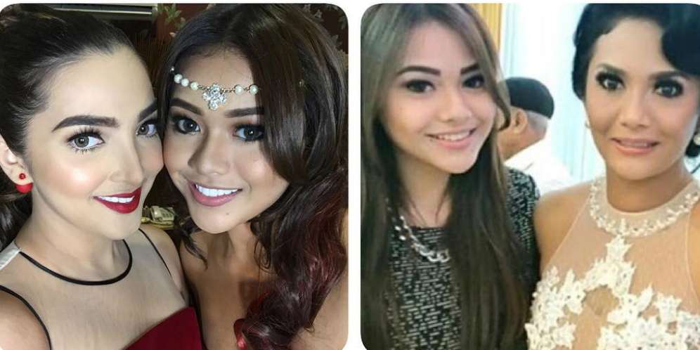 Aurel Pajang Foto Krisdayanti dan Ashanty
