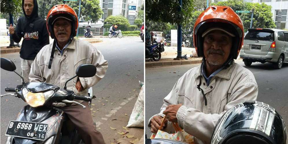 Mengharukan, Tukang Ojek Renta Palmerah Bertarif `Seikhlasnya`